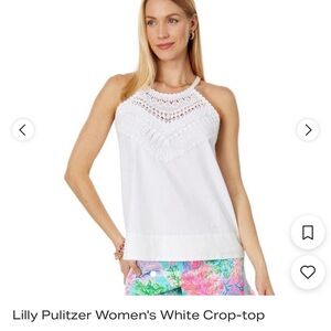 Elegant White Lace Women's Top
